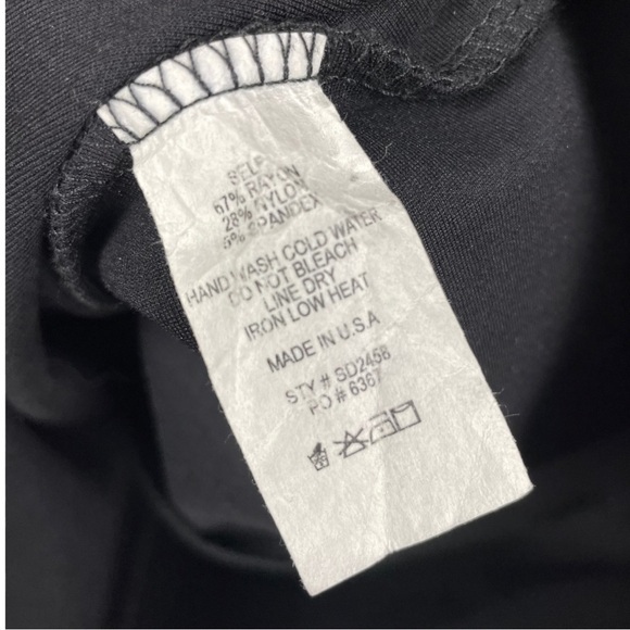 Nwt Lulus Black Long Sleeve Lace Up V Neck Bodycon Dress Size S (fits XS) - Picture 7 of 7